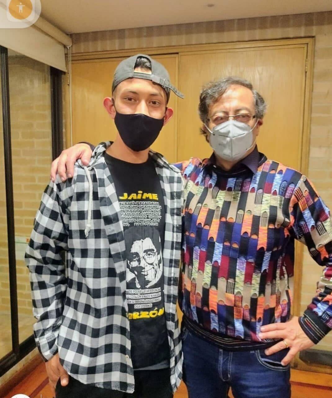 David Fernández Soler y Gustavo Petro.