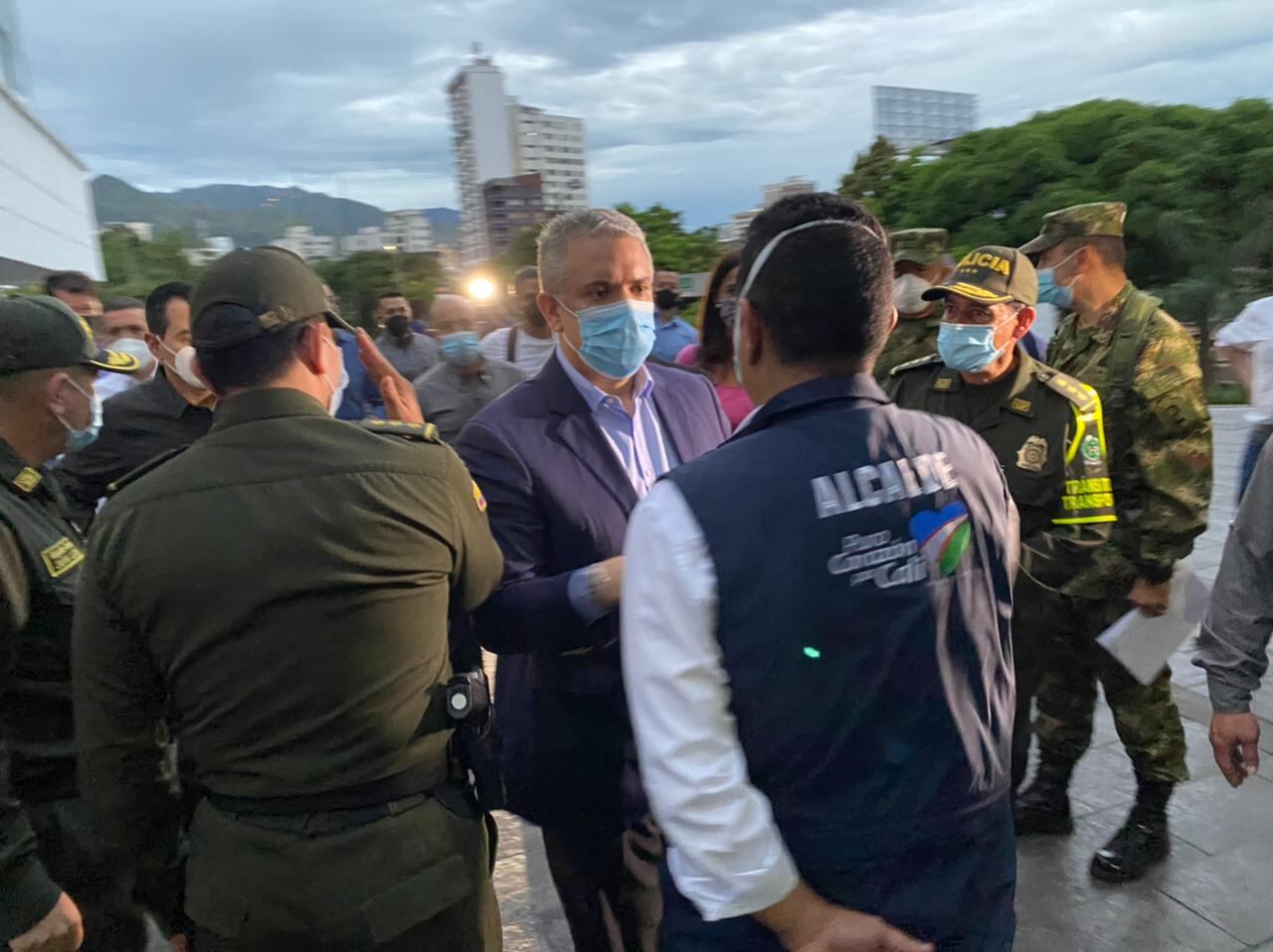 Iván Duque llega a Cali en medio de la situación de órden público del 28 de mayo