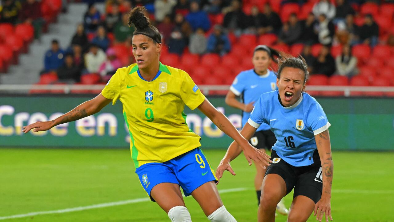 Brasil vs. Uruguay por las semifinales de la Copa América femenina 2025.
