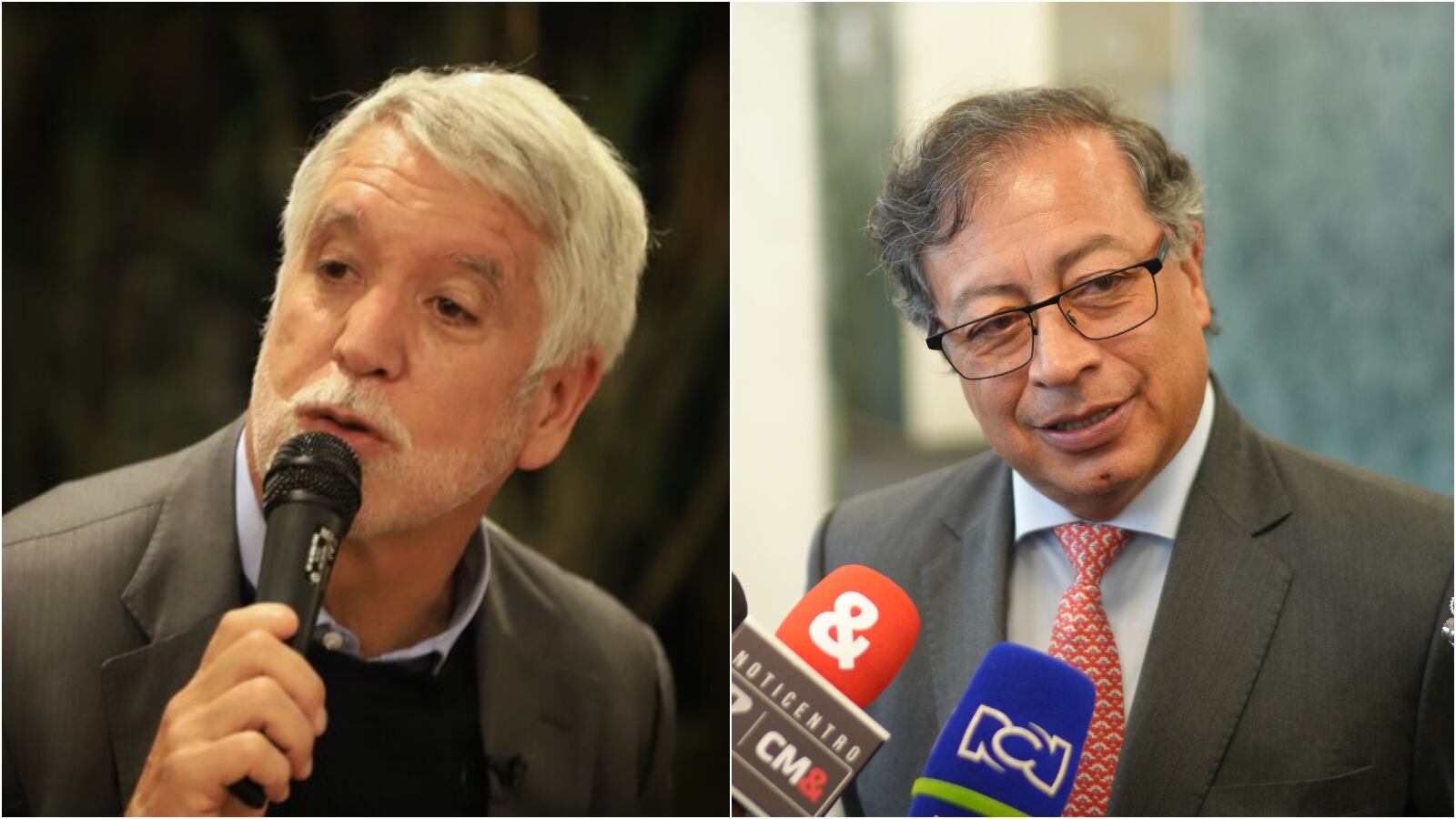 Enrique Peñalosa y Gustavo Petro. FOTOS: Colprensa y Cortesía Presidencia