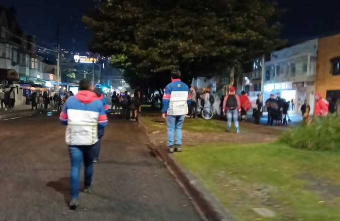 Los manifestantes se concentraron en la sede de la embajada de Palestina en Colombia.