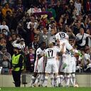 Al menos 30.000 hinchas del Frankfurt estuvieron en la clasificación de su equipo en Barcelona. Foto: Twitter Oficial Eintracht Frankfurt.