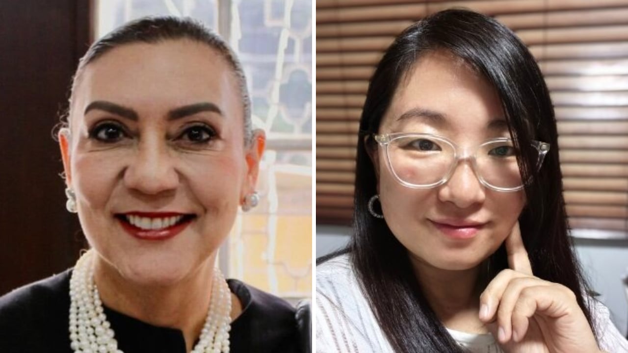 Carolina Restrepo Cañavera y Hanwen Zhang.