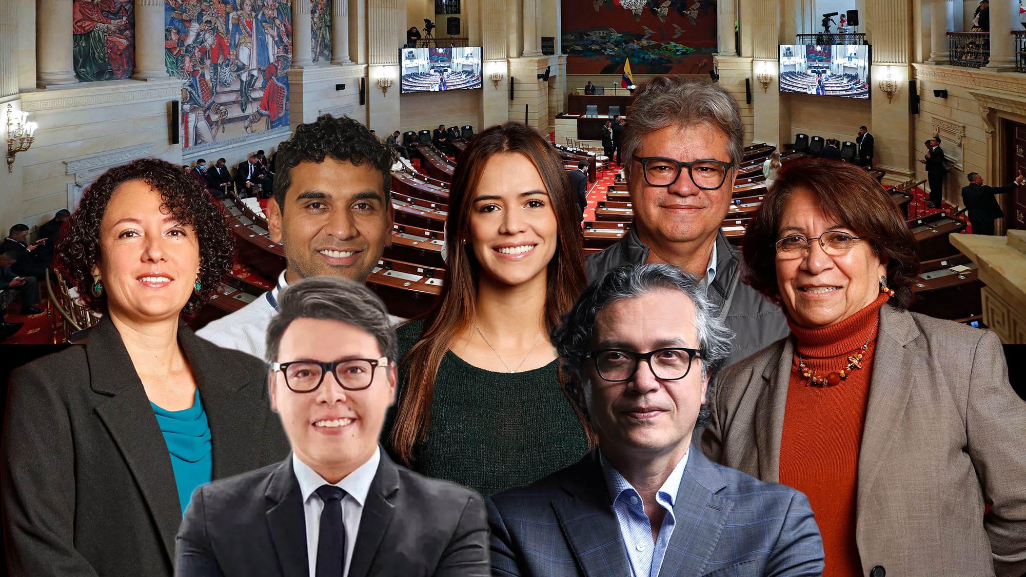 Wilson Arias, Wally, Aída Avella, David Racero, Isabel Zuleta, Mafe Carrascal, Heráclito Landinez