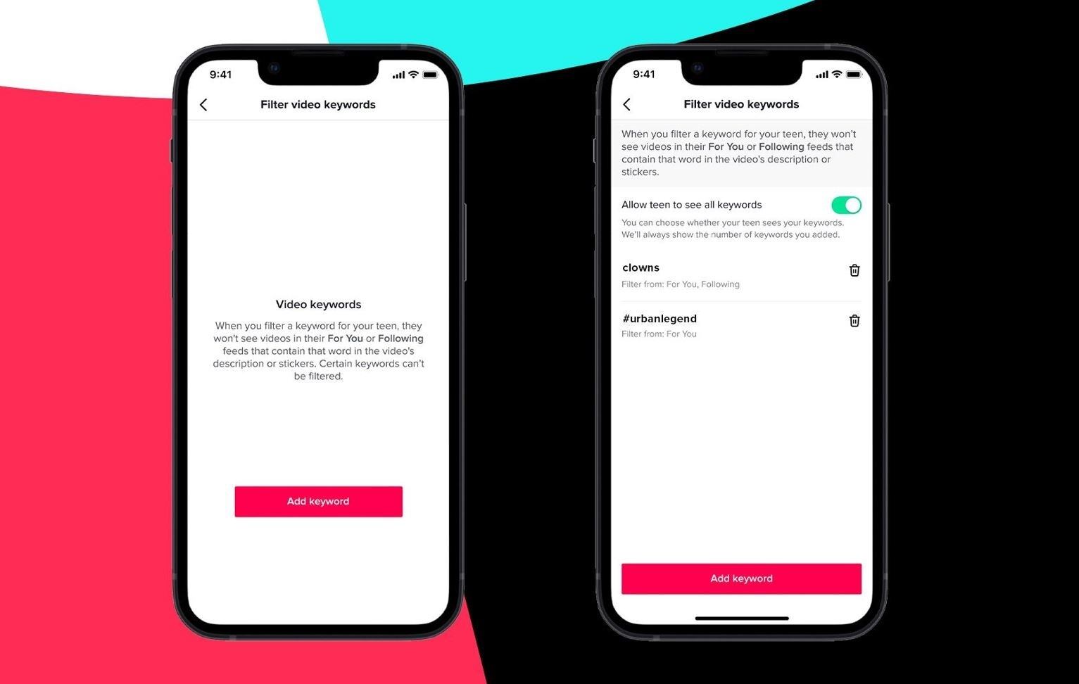 TikTok incluye un filtro en Sincronización familiar para limitar vídeos con 'hashtags' concretos en Para ti y Siguiendo.