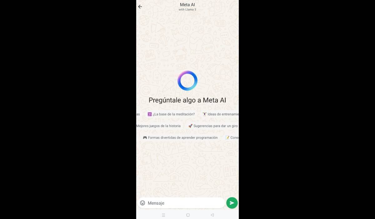 Meta AI llega a WhatsApp