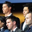 Falcao estuvo en el once ideal del Balón de Oro del 2012 junto a Cristiano y Messi