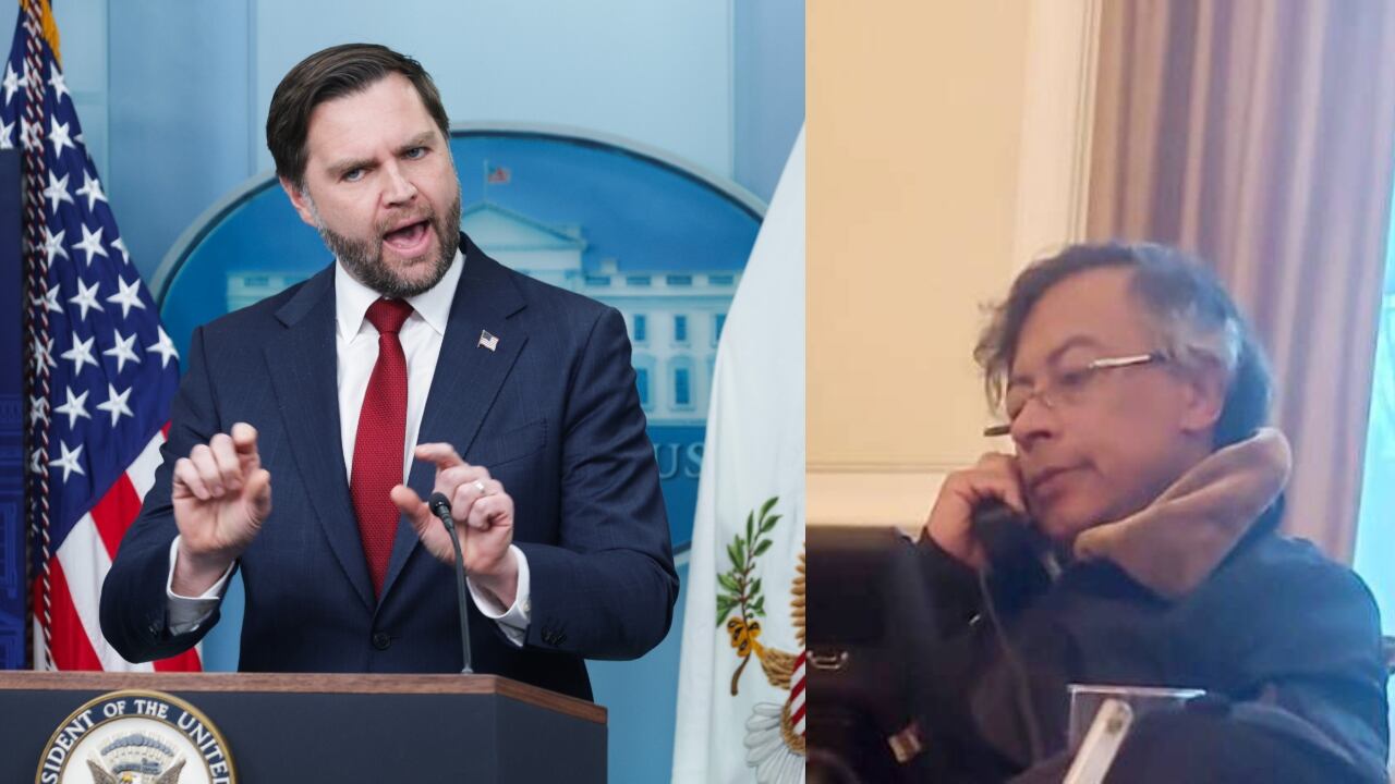 J.D. Vance, vicepresidente de EE. UU. y presidente de Colombia, Petro