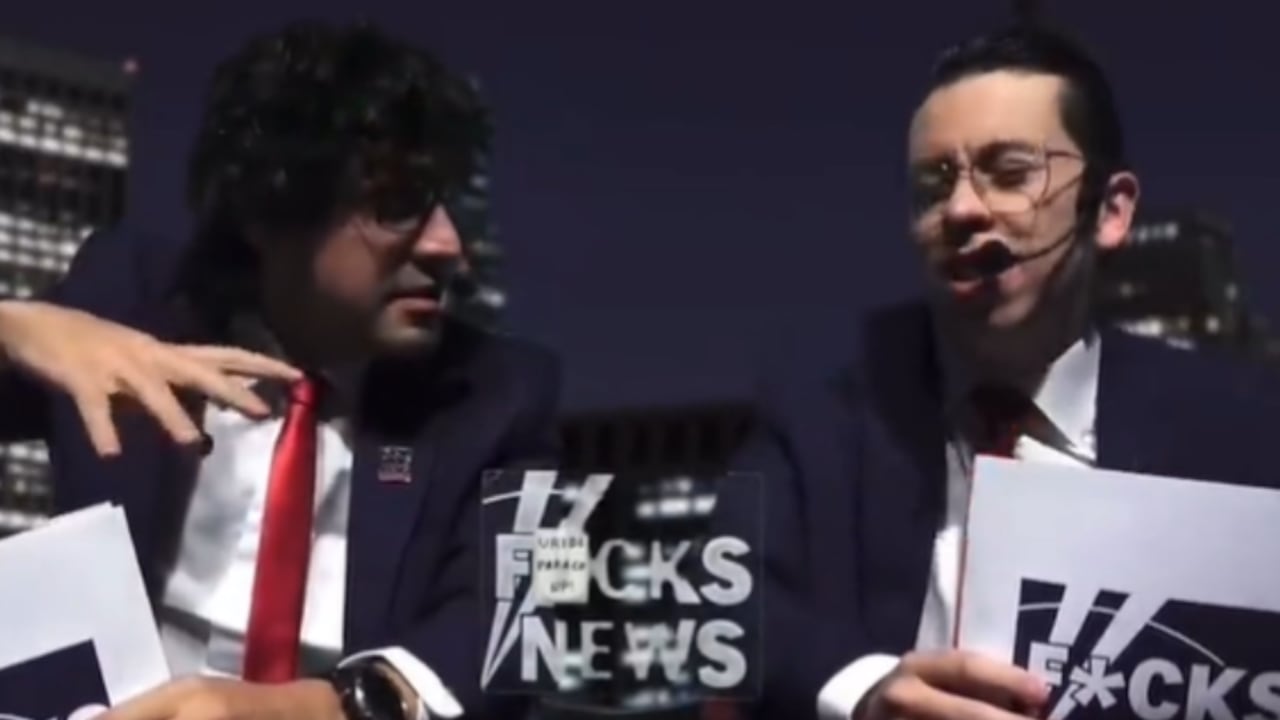 Pareja de humoristas que se burlaron de la muerte de una mujer en Medellín.