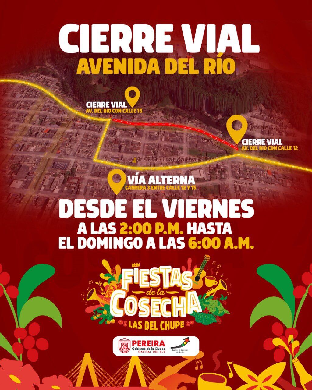 Novedades de movilidad en Pereira