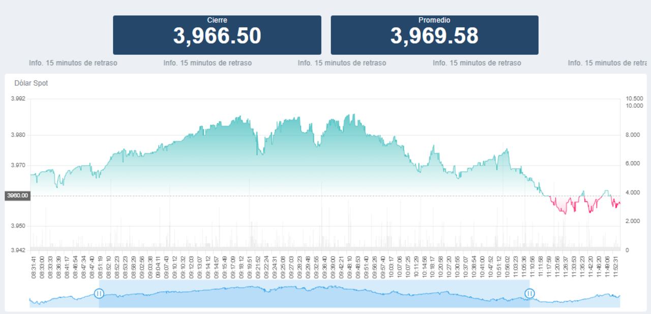 Precio de cierre del dólar este 17 de enero