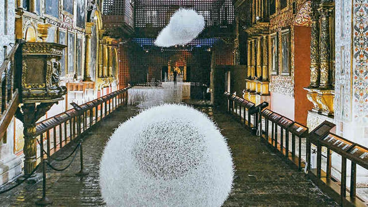 La muestra 'Expedición chucua' se realizó el año pasado en el Museo Santa Clara, en Bogotá. Cortesía Celsia.