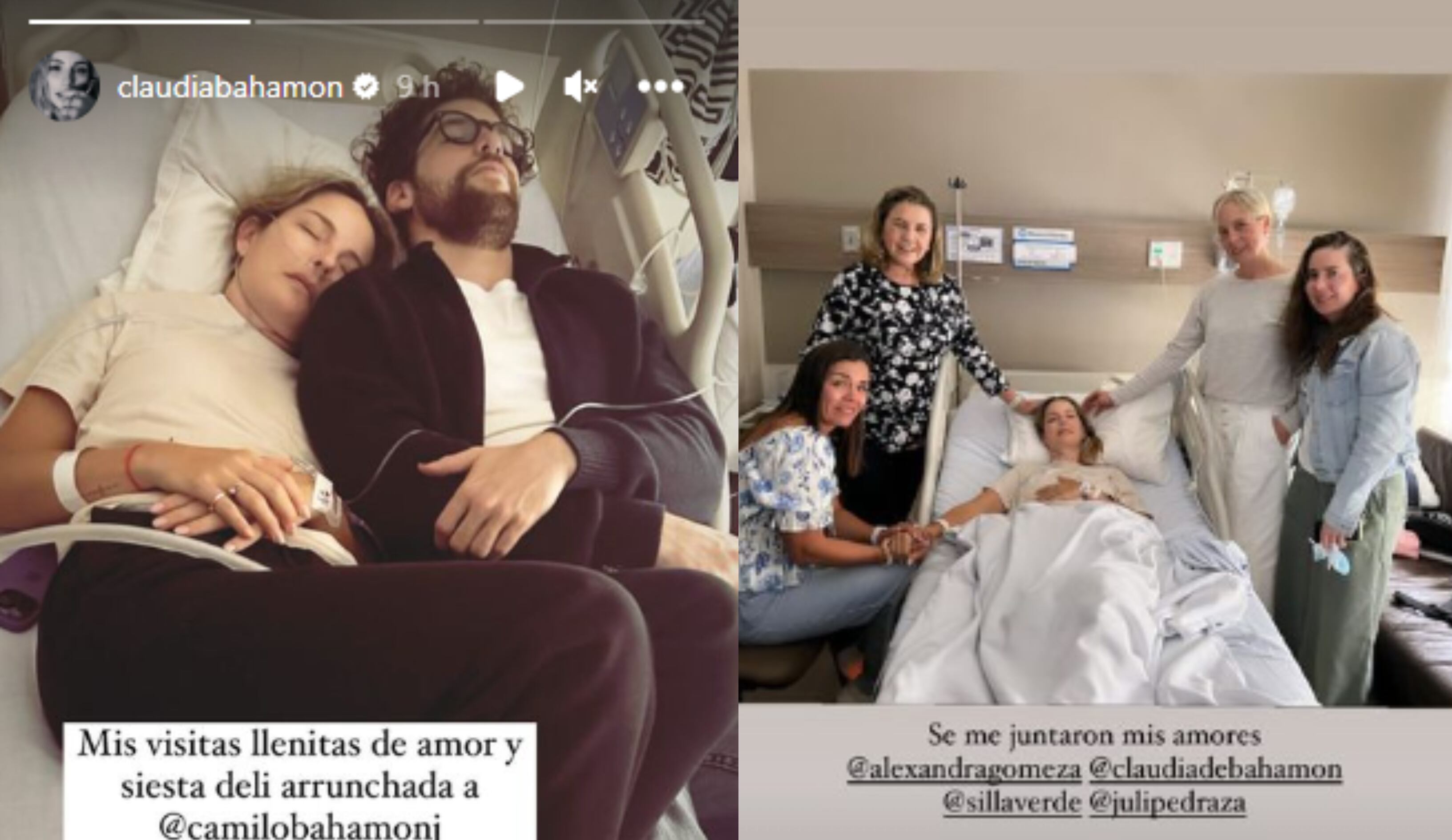 Claudia Bahamón continúa recuperándose en la clínica.