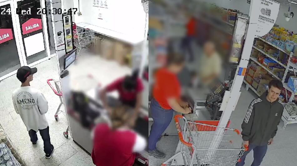 Hombre señalado de robar en varios supermercados de Medellín.