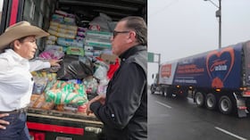 Al finalizar el Torneo Internacional del Joropo, la gobernadora del Meta despidió uno de los camiones que transportó las ayudas recolectadas hacia las zonas afectadas por el terremoto.