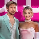 Margot Robbie y Ryan Gosling asisten al estreno europeo de " Barbie " en Londres, Gran Bretaña, el 12 de julio de 2023.