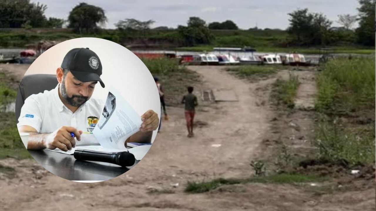 Imagen general del sur de Bolívar y el secretario de Seguridad, Manuel Berrío.