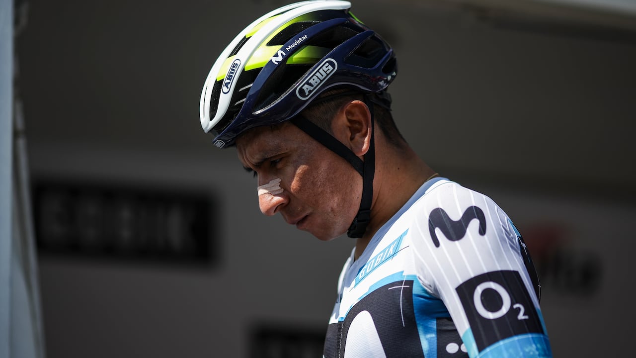 Nairo Quintana, ciclista boyacense del Movistar Team.