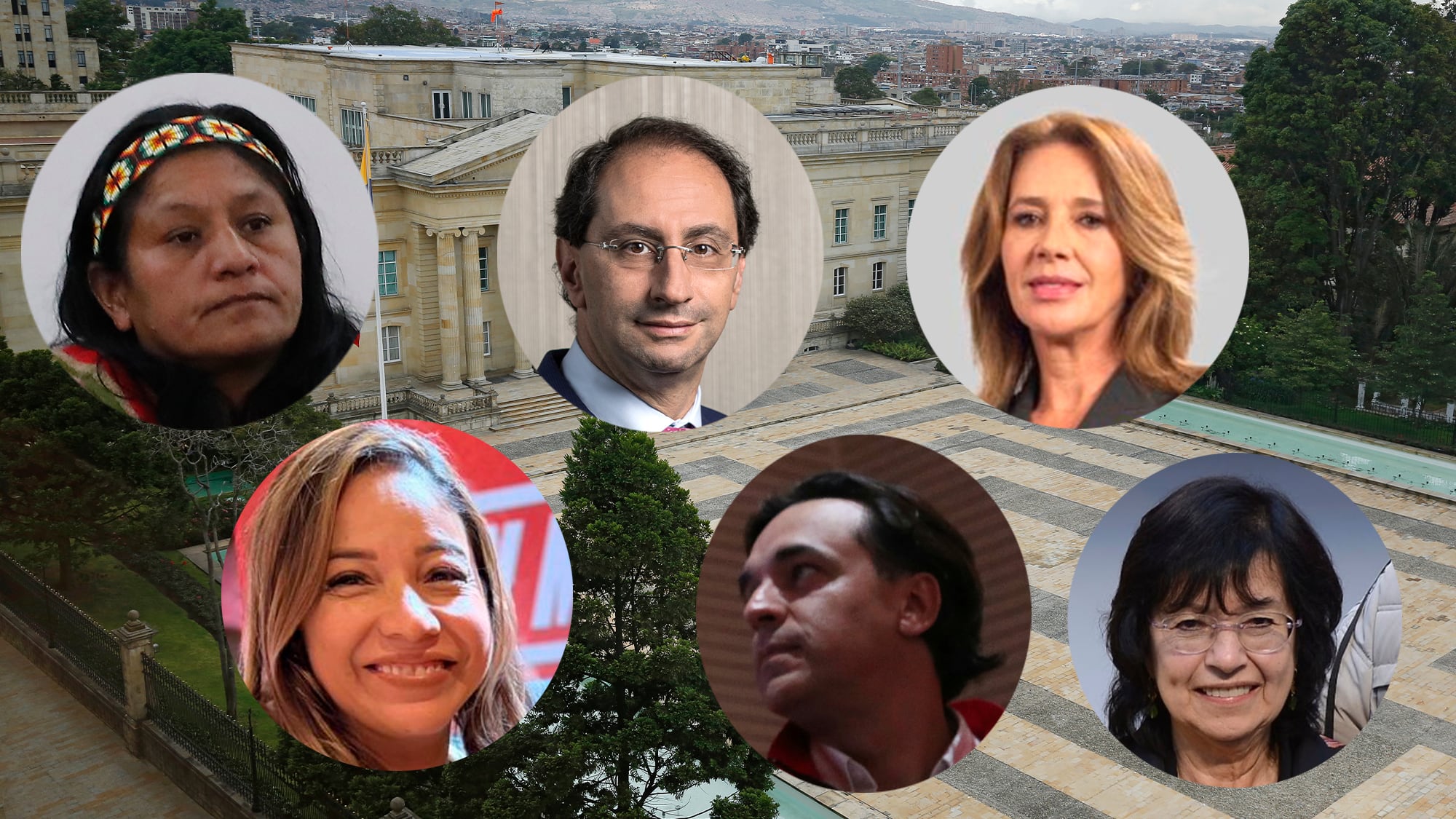 Candidatos a la Vicepresidencia

•⁠  ⁠Aída Quilcué
•⁠  ⁠José Manuel Restrepo
•⁠  ⁠Luisa Fernanda Villegas
•⁠  ⁠Norma Constanza Vera Salazar
•⁠  ⁠Leonardo Karam Helo
•⁠  ⁠María Consuelo del Río