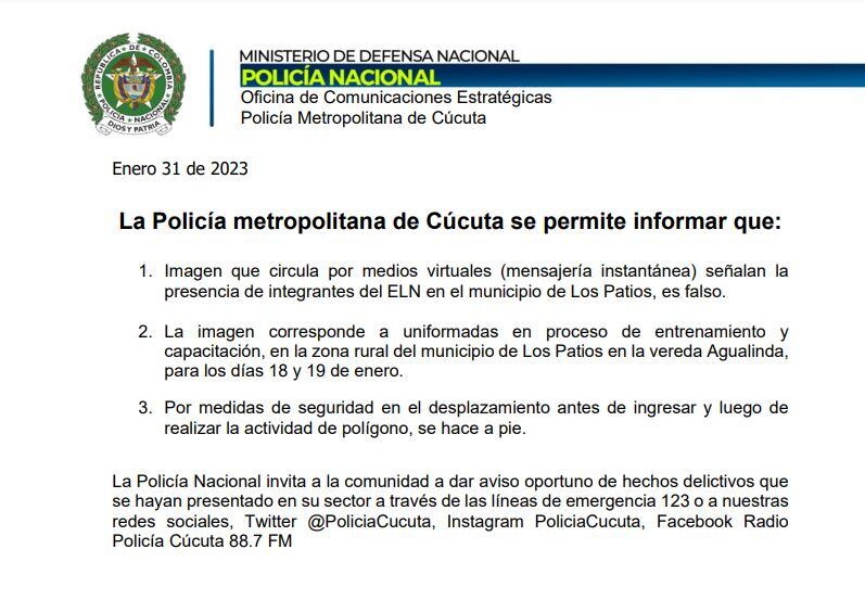 Las autoridades salieron a desmentir esta situación.