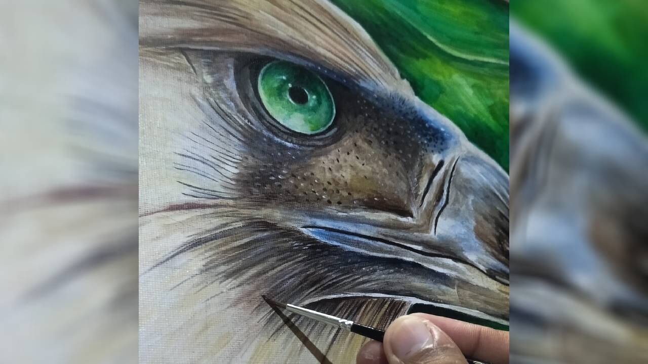 El 18 de noviembre de 2022 el joven compartió avances de la obra que le habían encargado.