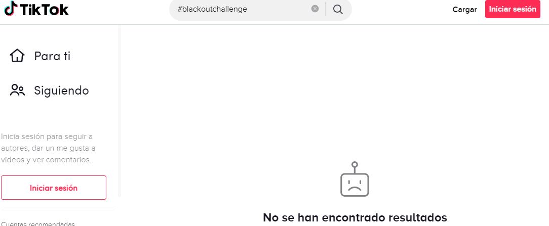 Joven muere por cumplir un desafío de TikTok. Foto: Pantallazo de búsqueda en TikTok