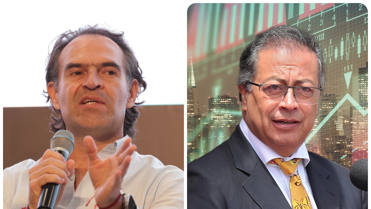 El alcalde de Medellín, Federico Gutiérrez, y el presidente de Colombia, Gustavo Petro.