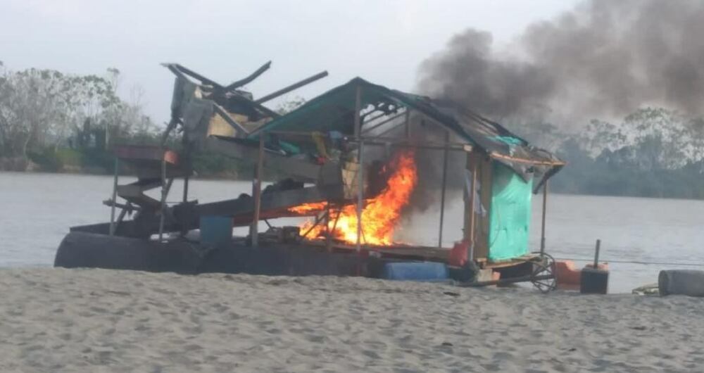 Golpe a la minería ilegal en Antioquia.