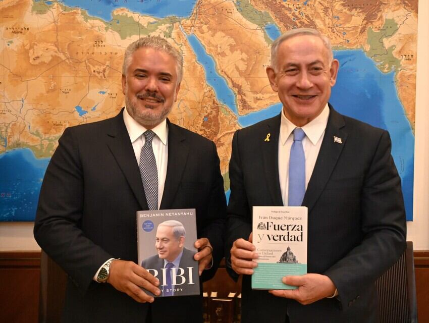 El expresidente Duque se reunió con el primer ministro israelí.