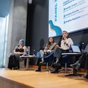 Brigitte Baptiste, rectora Universidad Ean; Daniela Puerta, directora comunicaciones de Coca Cola Company México; Natalia Acero Martínez, directora de Gestión Integral del Recurso Hídrico del Minambiente, y María Mónica Ruíz, directora de consultoría especializada en sostenibilidad.