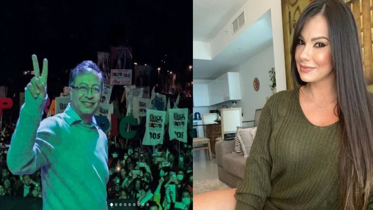 La actriz de películas para adultos comentó que no es "ni de izquierda, ni de derecha". Foto: @soyesperanzagomez @gustavopetrourrego.