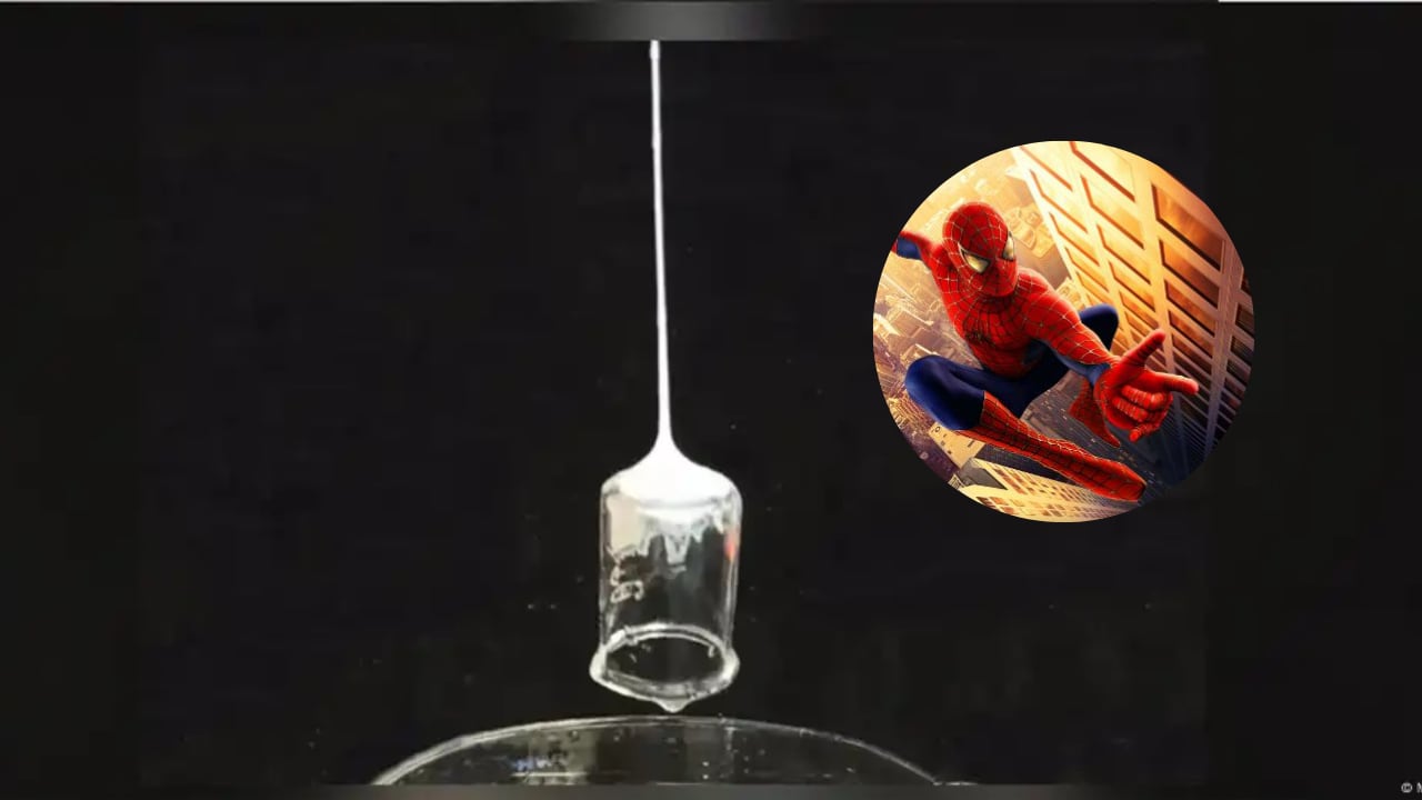 Científicos recrearon accidentalmente la telaraña de Spiderman.
