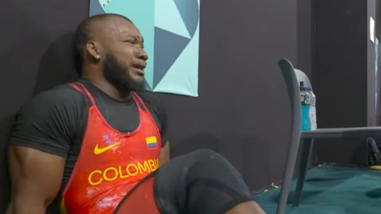 Yeison López, pesista colombiano, que ganó medalla en los Juegos Olímpicos Paris 2024