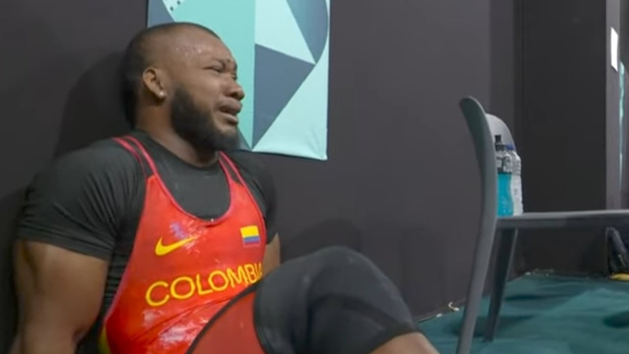 Yeison López, pesista colombiano, que ganó medalla en los Juegos Olímpicos Paris 2024