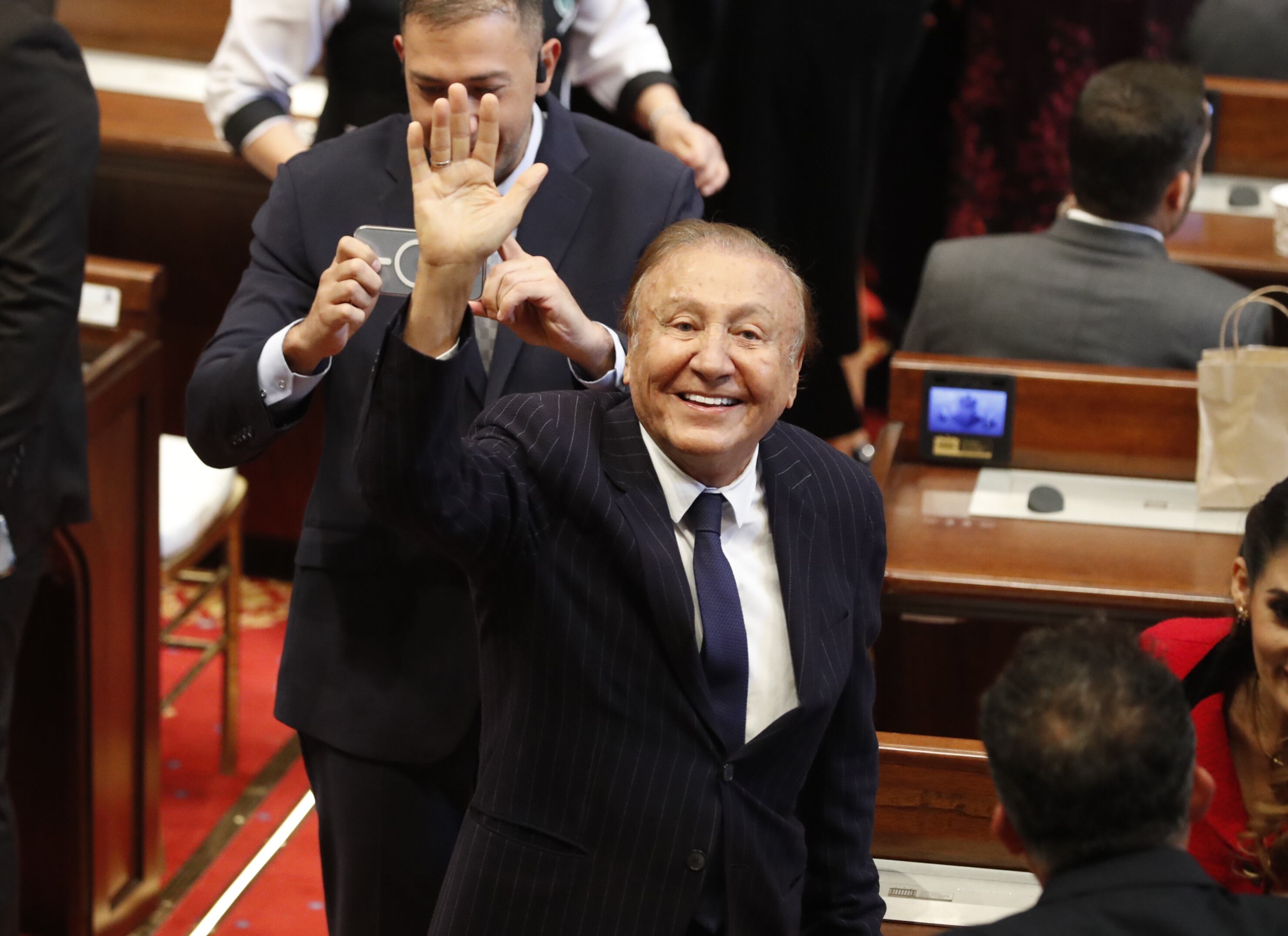 Rodolfo Hernández en la instalación del congreso 2022