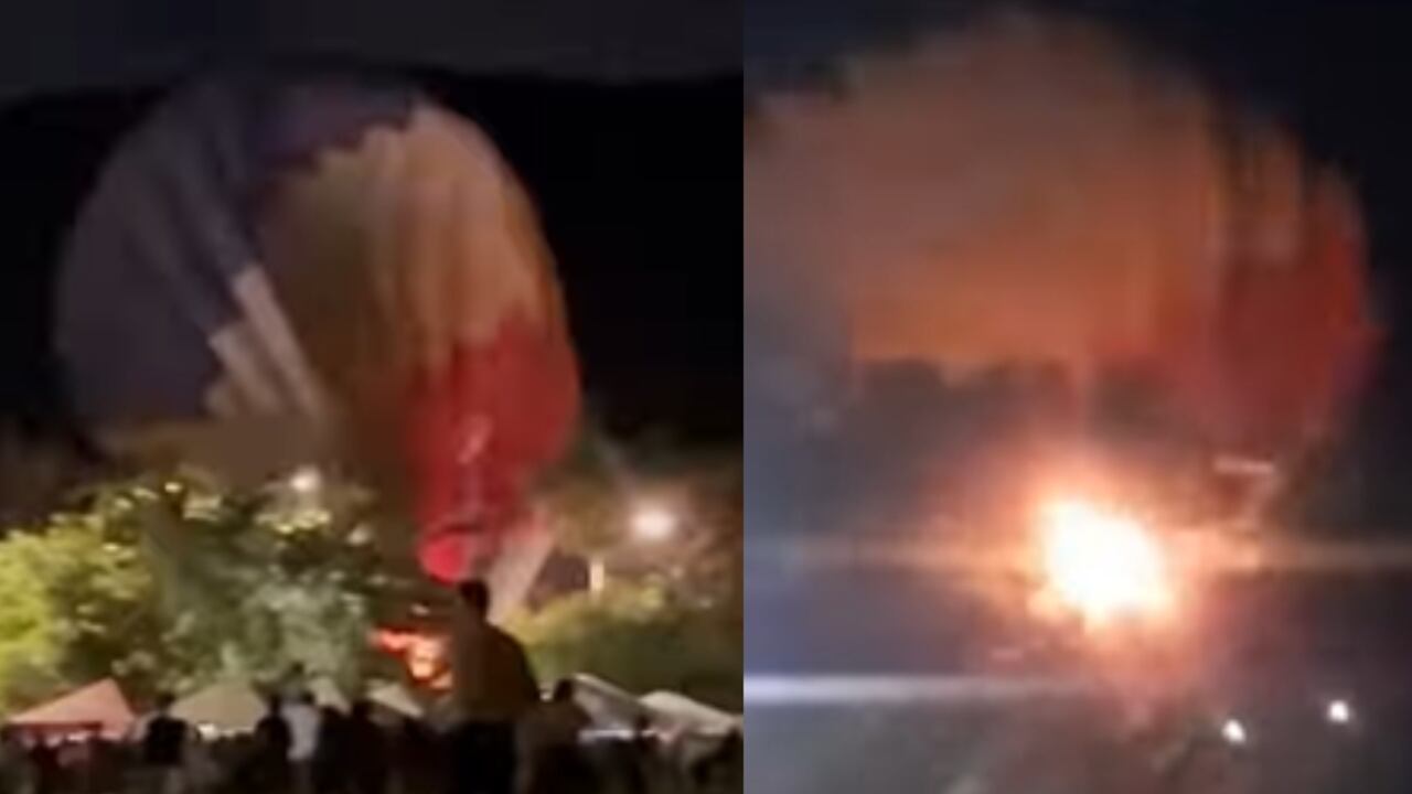 Accidente de globo aerostático en Casanare.