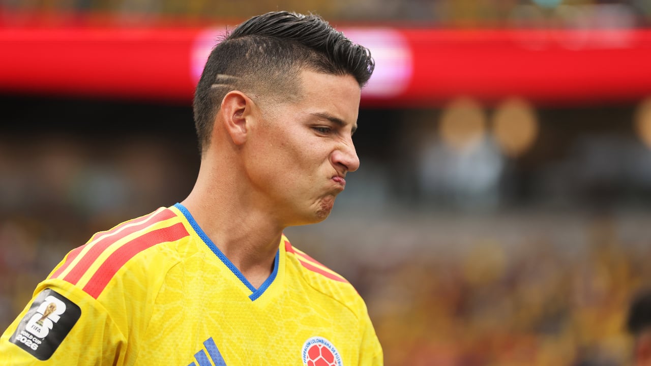James Rodríguez jugando con la Selección Colombia en el Mundial 2026.