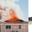 Imagen de referencia sobre un incendio eléctrico en un hogar.