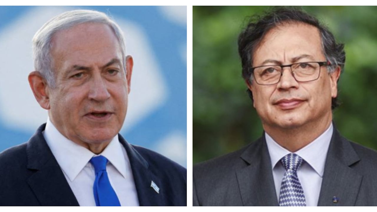 Benjamín Netanyahu y Gustavo Petro.