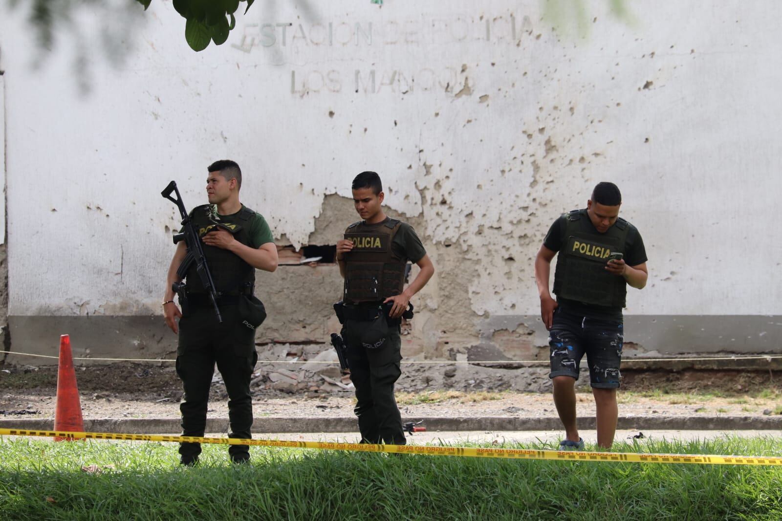Atentado terrorista estación los mangos al Oriente de Cali