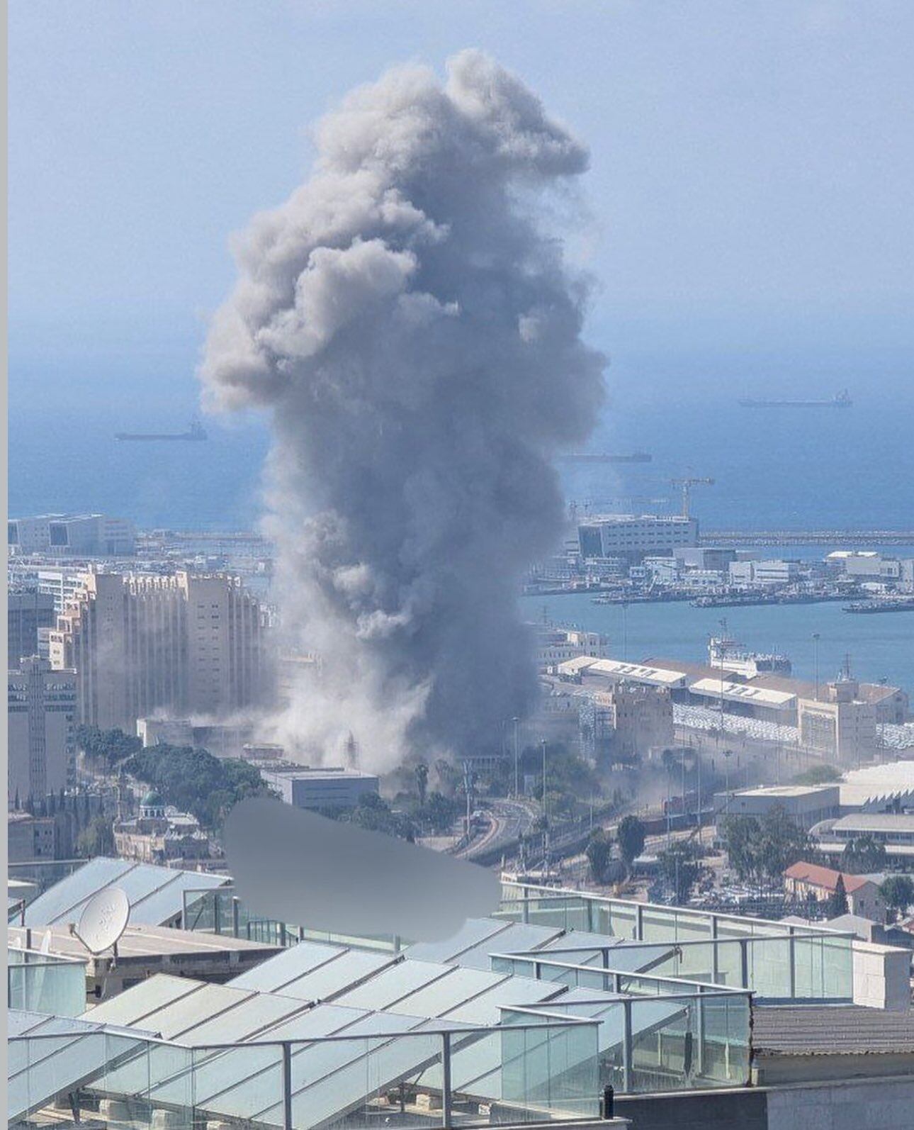 Haifa fue impactada por varios misiles