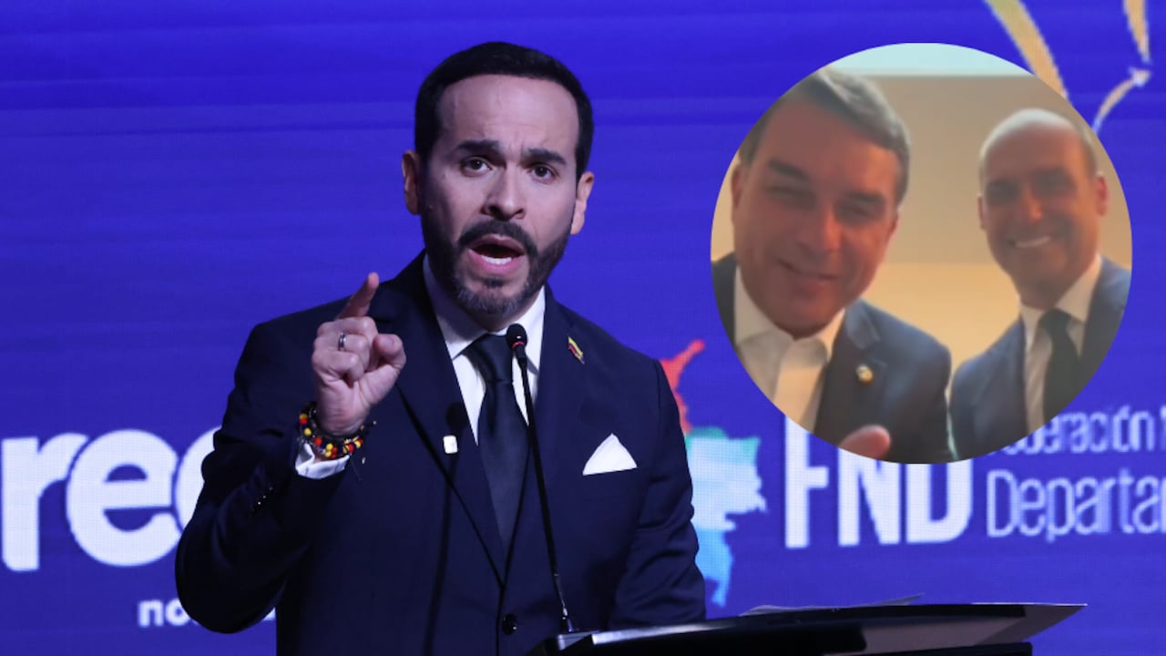 Abelardo de la Espriella e hijos del expresidente Jair Bolsonaro.
