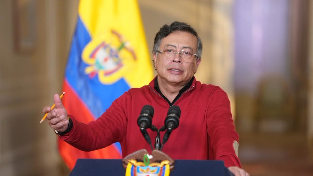 El presidente Gustavo Petro realizó una alocución el domingo 15 de febrero.