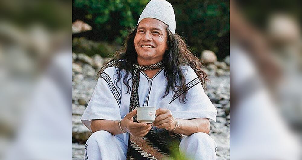     El indígena arhuaco Rogelio Mejía, cuyo nombre original es Zarunküngümü, reclama a la Federación de Cafeteros por el uso de su imagen en todo el mundo sin siquiera ser consultado.