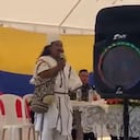 La comandancia del grupo ilegal, representantes de la Iglesia, la comunidad internacional y líderes de la región participaron del encuentro.