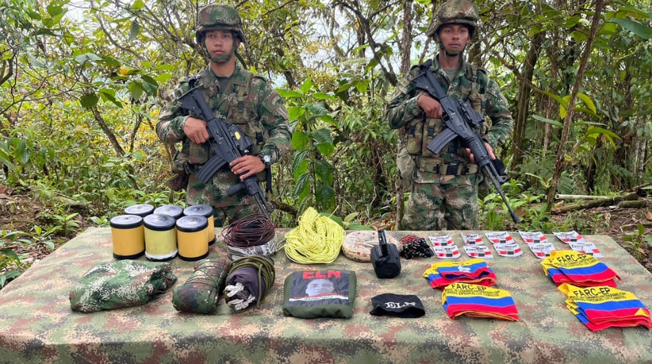 Golpe al ELN y disidencias de las Farc en Antioquia.
