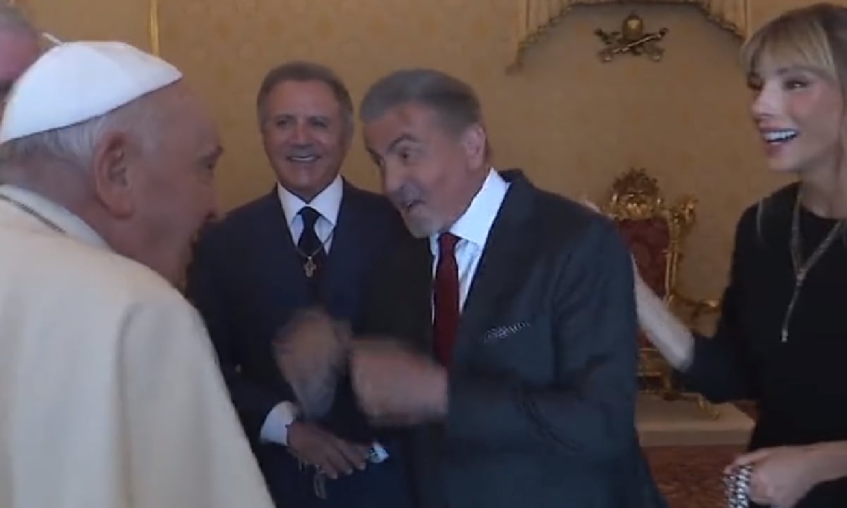 Papa Francisco recibió en el Vaticano a 'Rocky'.