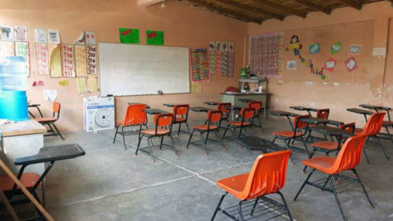 Las escuelas de Chilapa y municipios vecinos en Guerrero están vacías por amenazas del narco. Foto: AFP vía BBC Mundo