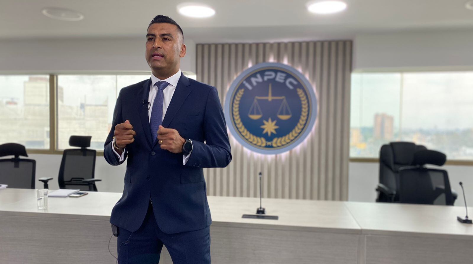 Coronel Daniel Gutiérrez. Director del Inpec.