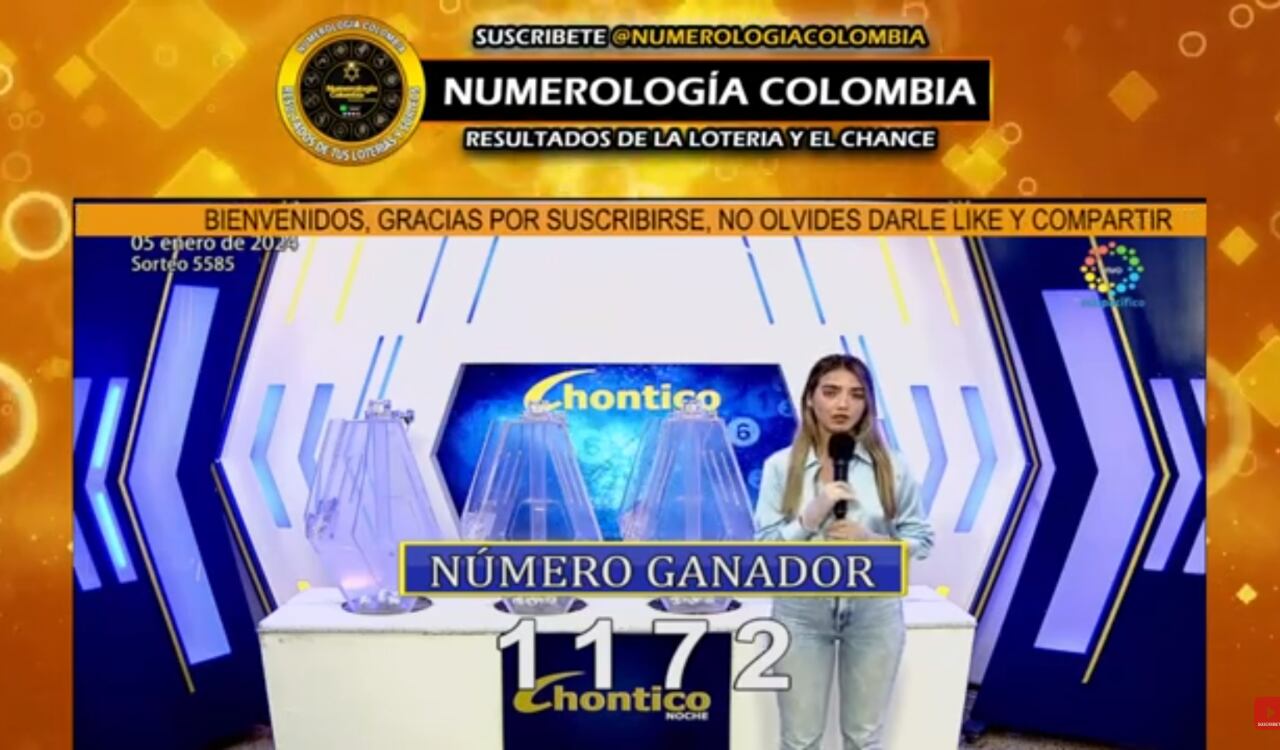 Resultados del Chontico del 5 de enero del 2023